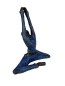 Preview: Blaue Bronze-Skulptur Yoga "Barbara"  by Hamidou